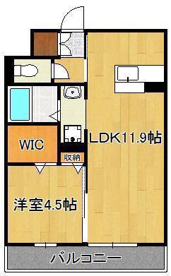 D-K HOUSE(1LDK/3階)の間取り写真