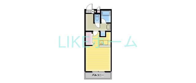 ピノ・ブランII(1K/3階)の間取り写真