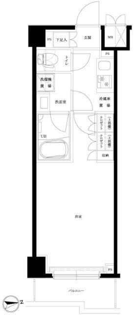 ルーブル横濱矢向(1K/7階)の間取り写真