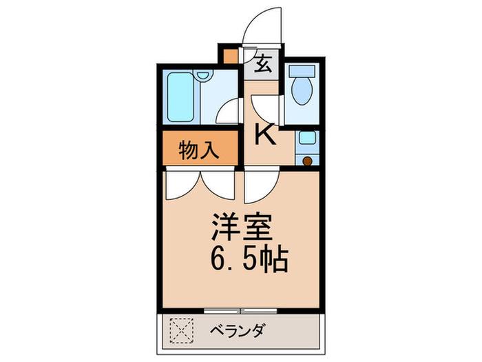 サンジャンテ東枇杷島(1K/3階)の間取り写真
