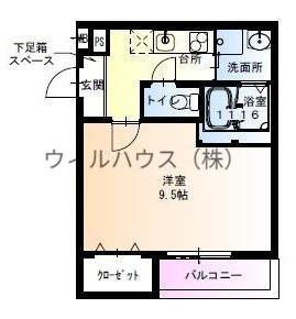 フジパレス堺浅香2番館(1K/3階)の間取り写真