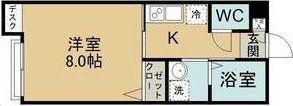 リアリス八木山本町(1K/2階)の間取り写真