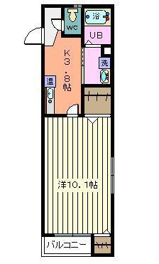 ソフィアコート四季(1K/1階)の間取り写真