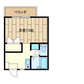 プルミエール町田(1K/1階)の間取り写真