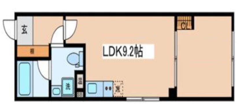 フェリエール南常盤台(1LDK/3階)の間取り写真