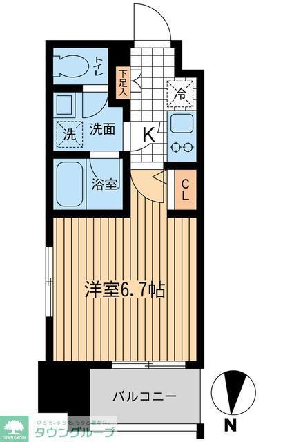 KDXレジデンス大山(1K/7階)の間取り写真