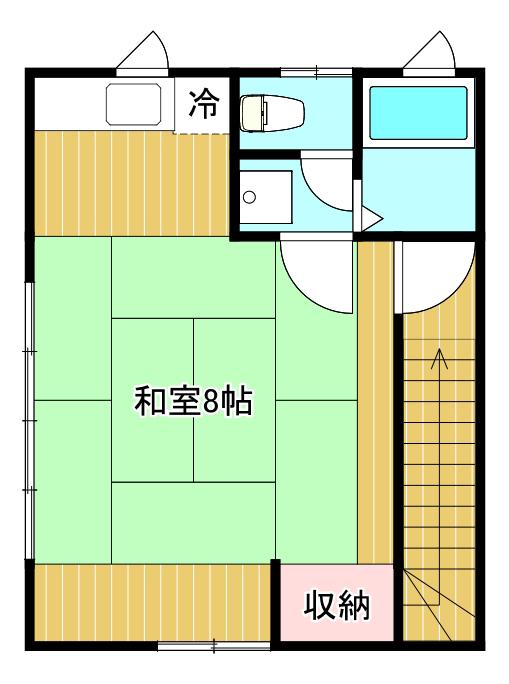 星井アパート(ワンルーム/3階)の間取り写真