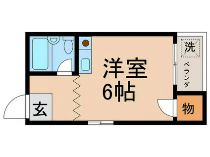 共生マンション(ワンルーム/1階)の間取り写真