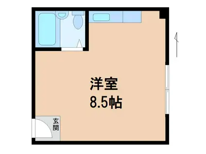 パインフィールド7(ワンルーム/2階)の間取り写真