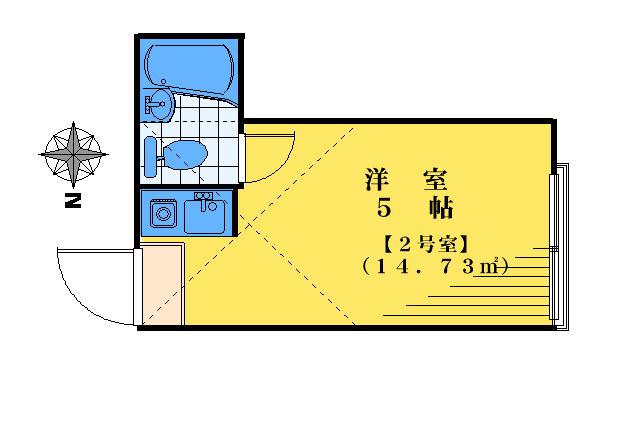 セレシア初台(ワンルーム/2階)の間取り写真