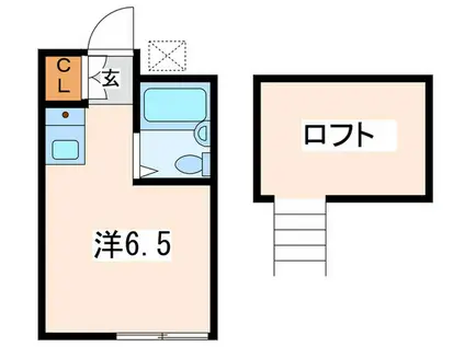 サンサーラにしき(ワンルーム/2階)の間取り写真