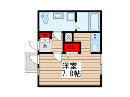 FELIZ西浅草(ワンルーム/4階)の間取り写真