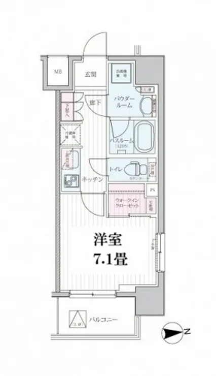 パレステージ田端ファストコート 4階階 間取り
