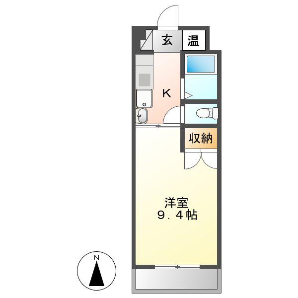 アークプラザ(1K/2階)の間取り写真