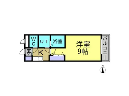 ユースハイムマルユウ(1K/2階)の間取り写真