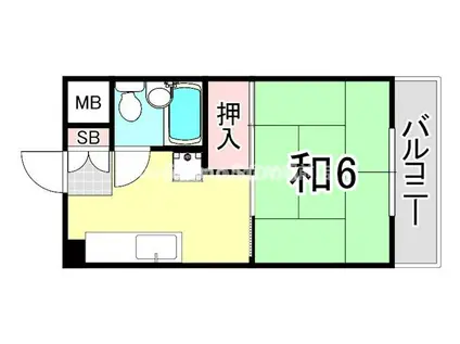 3Mドリームハイツ(1K/3階)の間取り写真