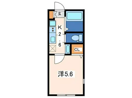 RIFFLE LAGOON 瀬谷(1K/1階)の間取り写真