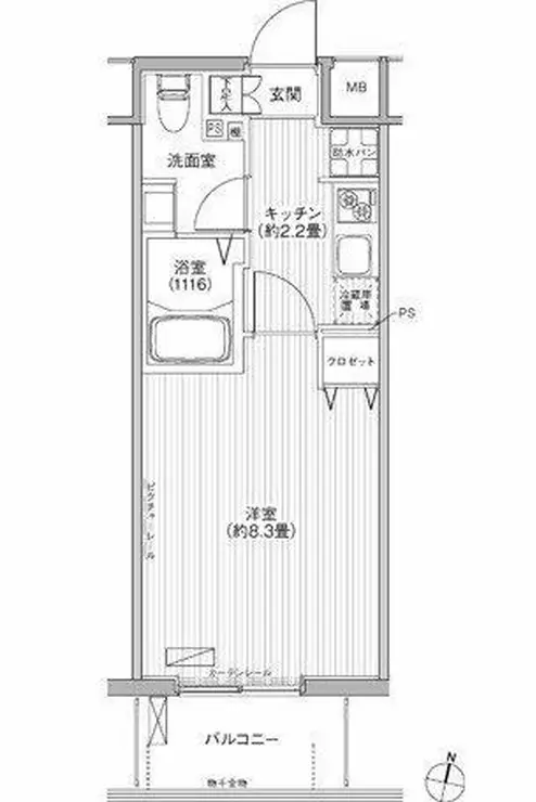 カナーリス月島 7階階 間取り
