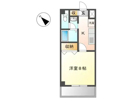 WILLDO日比野(1K/7階)の間取り写真