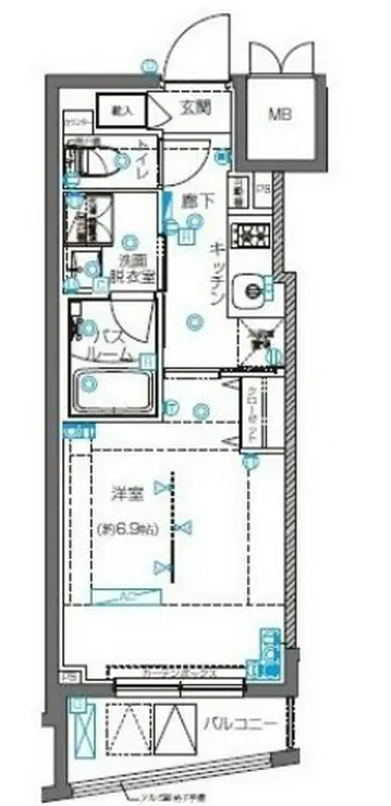 ZOOM横浜桜木町 5階階 間取り