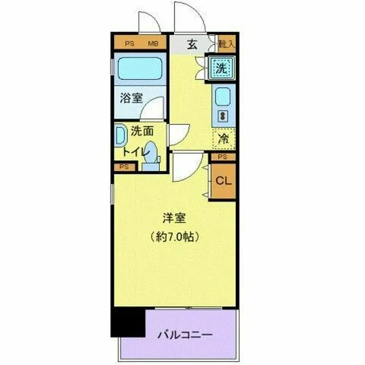 アクロス目黒 11階階 間取り
