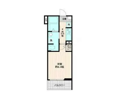 URBAN MILLS(1K/1階)の間取り写真