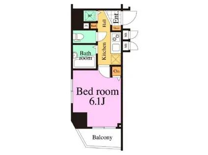 プリズムスクエア本駒込(1K/10階)の間取り写真