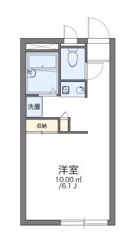 レオパレス松川(ワンルーム/1階)の間取り写真