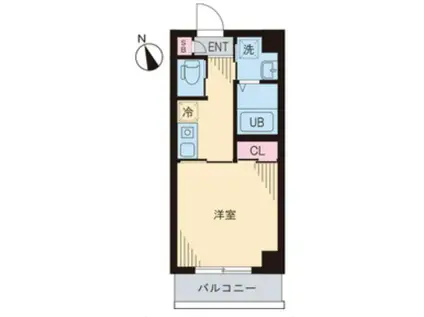 アーク五反田(1K/2階)の間取り写真