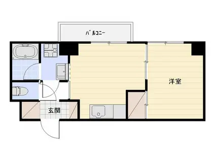 IS常盤(1DK/2階)の間取り写真