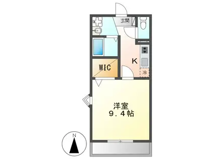 アロッジオ宮塚(1K/1階)の間取り写真