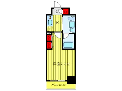 AXAS池袋レジデンス(1K/3階)の間取り写真
