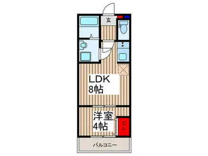 キャメル大宮3(1LDK/3階)の間取り写真