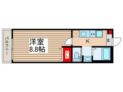 針ヶ谷AP 7(1K/1階)の間取り写真