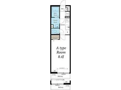 リブリ・大沼(1K/3階)の間取り写真