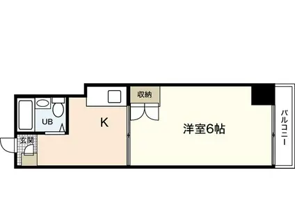 第8やたがいビル(1K/4階)の間取り写真