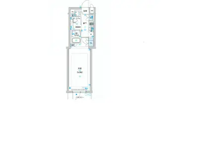 ガリシア蒲田サウス(1K/4階)の間取り写真