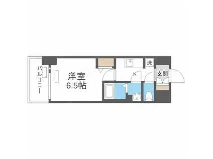 レシオスなんばVOGUE(1K/3階)の間取り写真