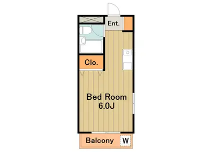 コートニュータウン(1K/3階)の間取り写真