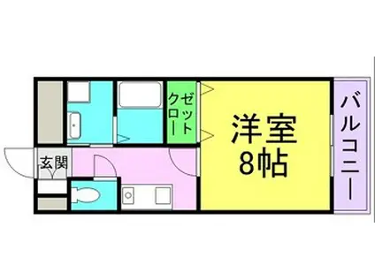 ヒルズR&A(1K/7階)の間取り写真