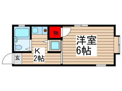 エスポワールミズノ(1K/1階)の間取り写真