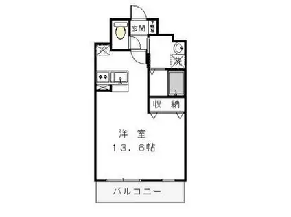 アルト カッシーナ(1K/5階)の間取り写真