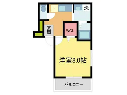 フジパレス宝塚小林II番館(1K/2階)の間取り写真