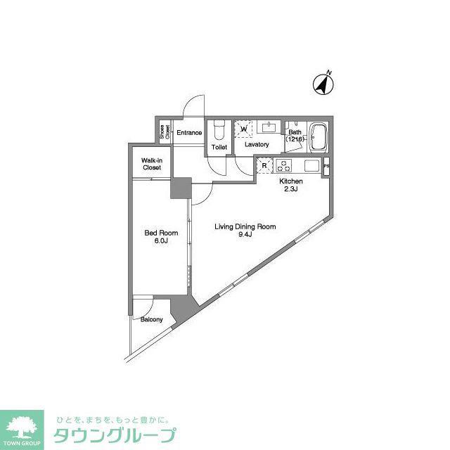 BPRレジデンス練馬富士見台(1LDK/1階)の間取り写真