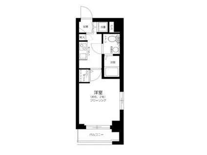 セルカディア石神井台(1K/1階)の間取り写真