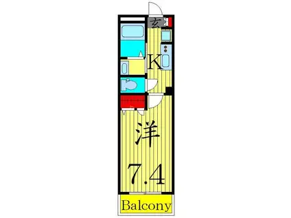 A.GRACE(1K/3階)の間取り写真