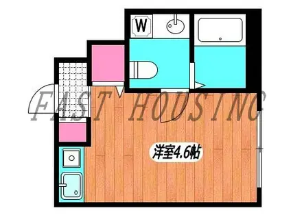 HERME YOYOGI OUEST(ワンルーム/3階)の間取り写真