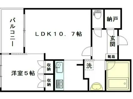 アーデル大塚C-スクエア(1LDK/6階)の間取り写真