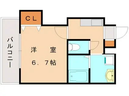 協和大手町.BLD(1K/3階)の間取り写真