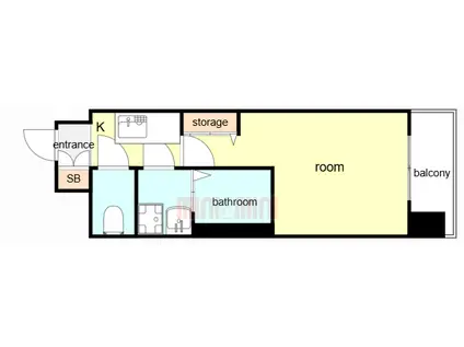 レジュールアッシュ塚本レジデンス(1K/10階)の間取り写真